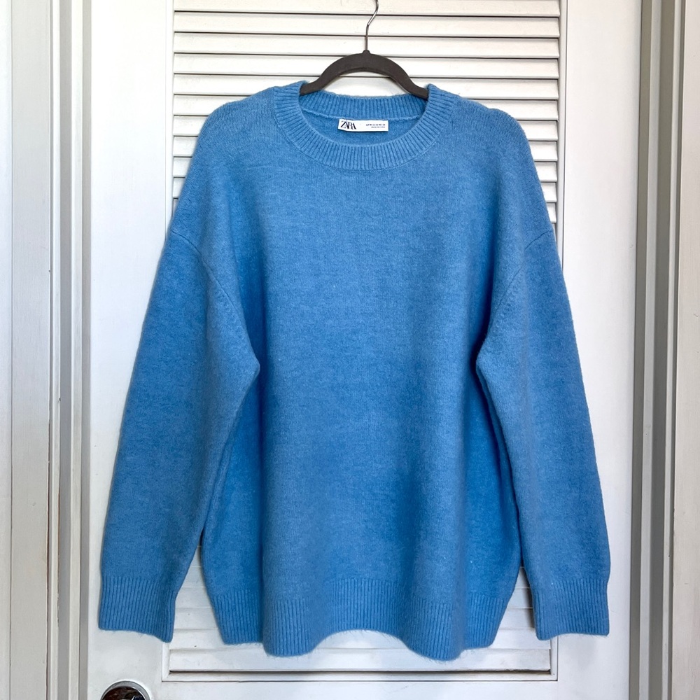Zara Oversized Blue Sweater